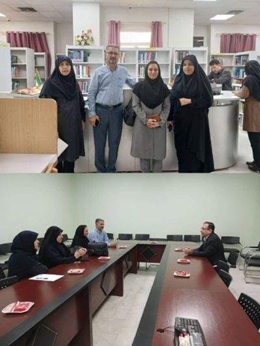 بازدید مدیر اطلاع رسانی معاونت پژوهشی دانشگاه از کتابخانه دانشکده علوم توان بخشی  